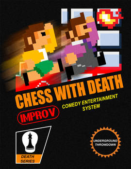 Chess with Death 8 Bit poster
