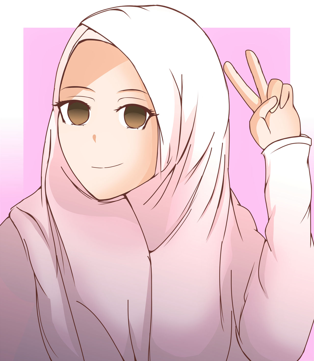 Cute Chibi Hijab Girl by urisaarts on DeviantArt