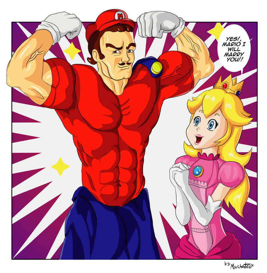 Nintendo Muscles Muscled mario by Machateo on DeviantArt