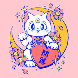 maneki neko x sailor moon tattoo!