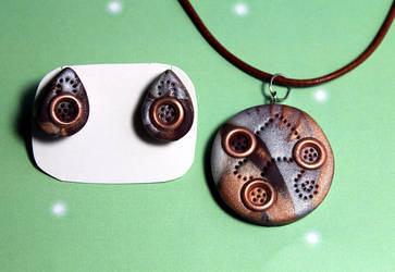 Steampunk rivet set