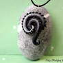 Tentacle necklace black silver in the dark Vers. A