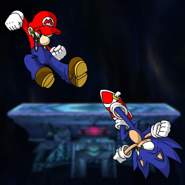 Mario vs. Sonic by TheGeckoNinja on DeviantArt