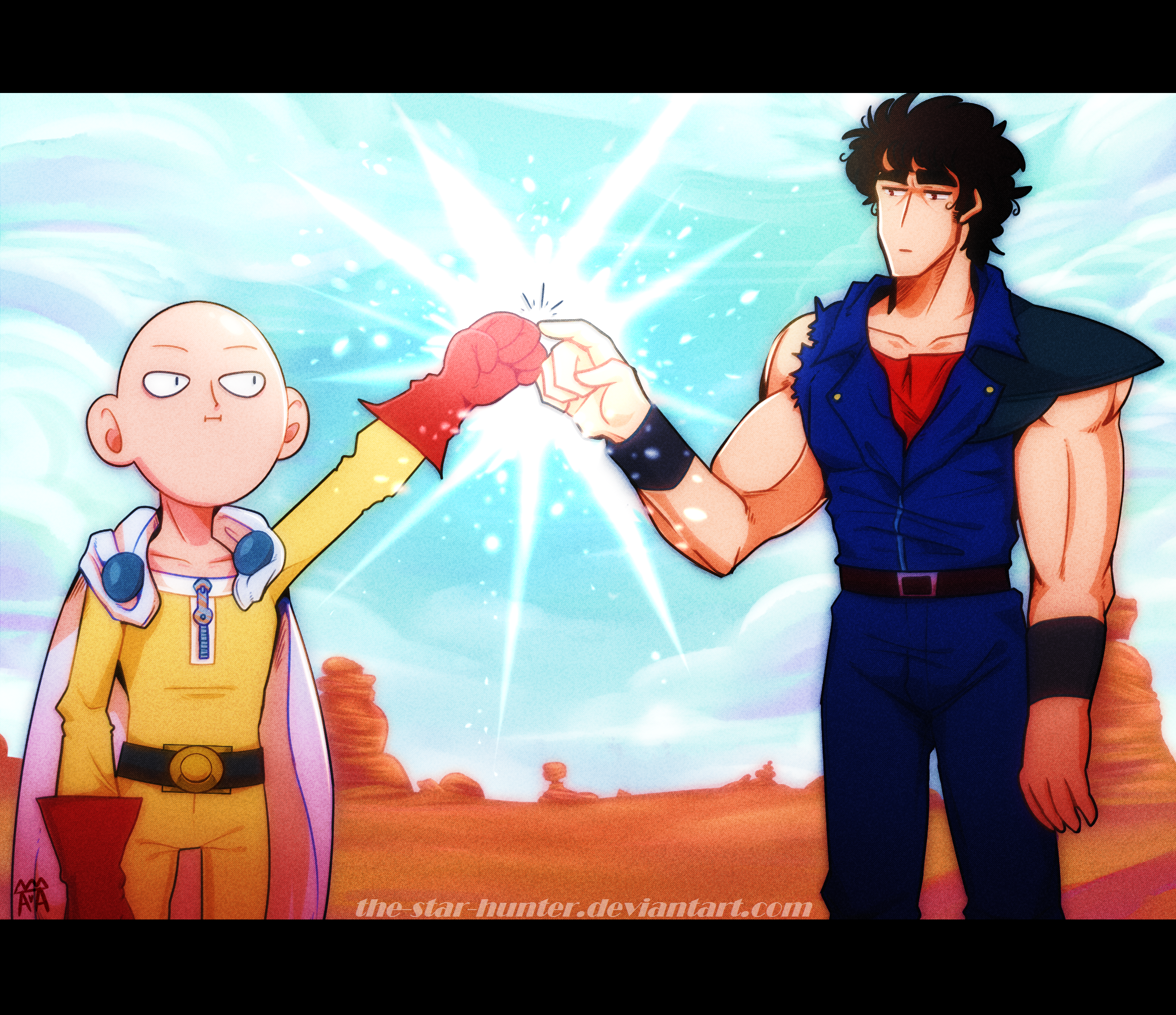 One Punch Man Vs One Touch Man By The Star Hunter On Deviantart One Punch Man Vs One Touch Man By The Star Hunter On Deviantart