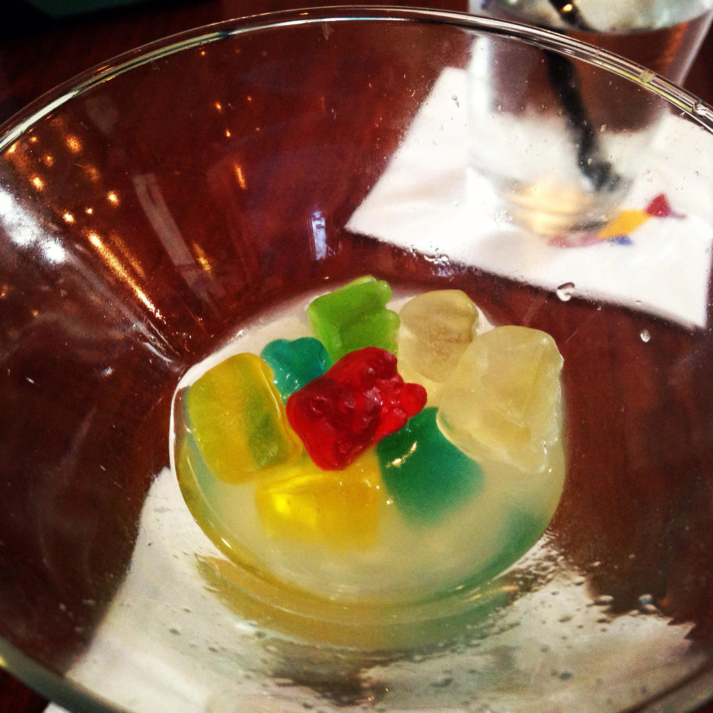 Gummy Bear Martini remains