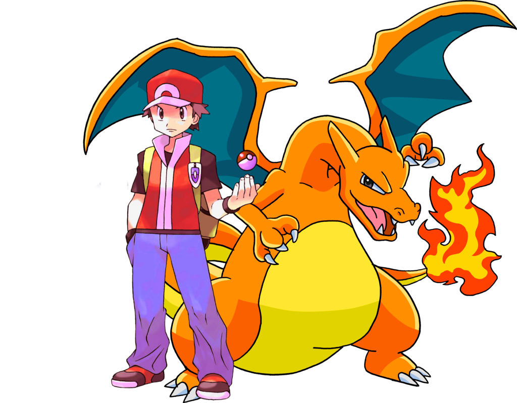 Red and Charizard by Mugen-SenseiStudios on DeviantArt