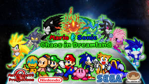 Mario and Sonic- Chaos in Dreamland Poster