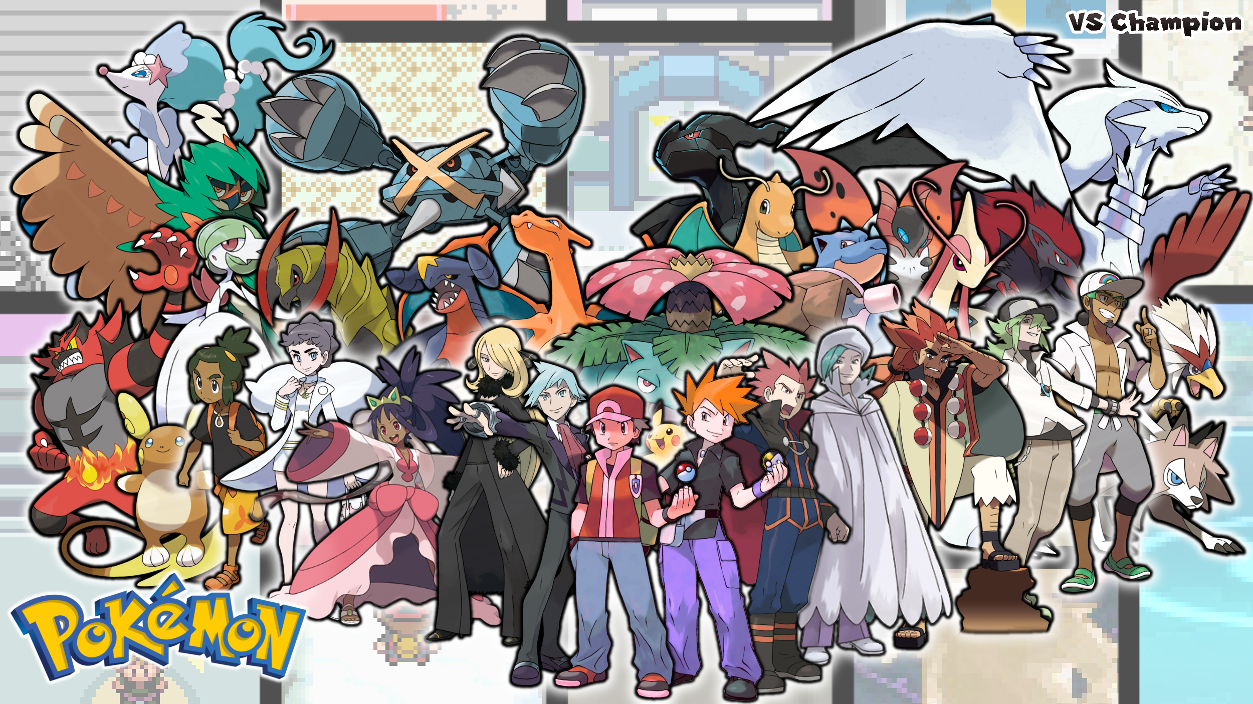 Pokemon - Champion (RBY - USUM) Wallpaper by Mugen-SenseiStudios on ...