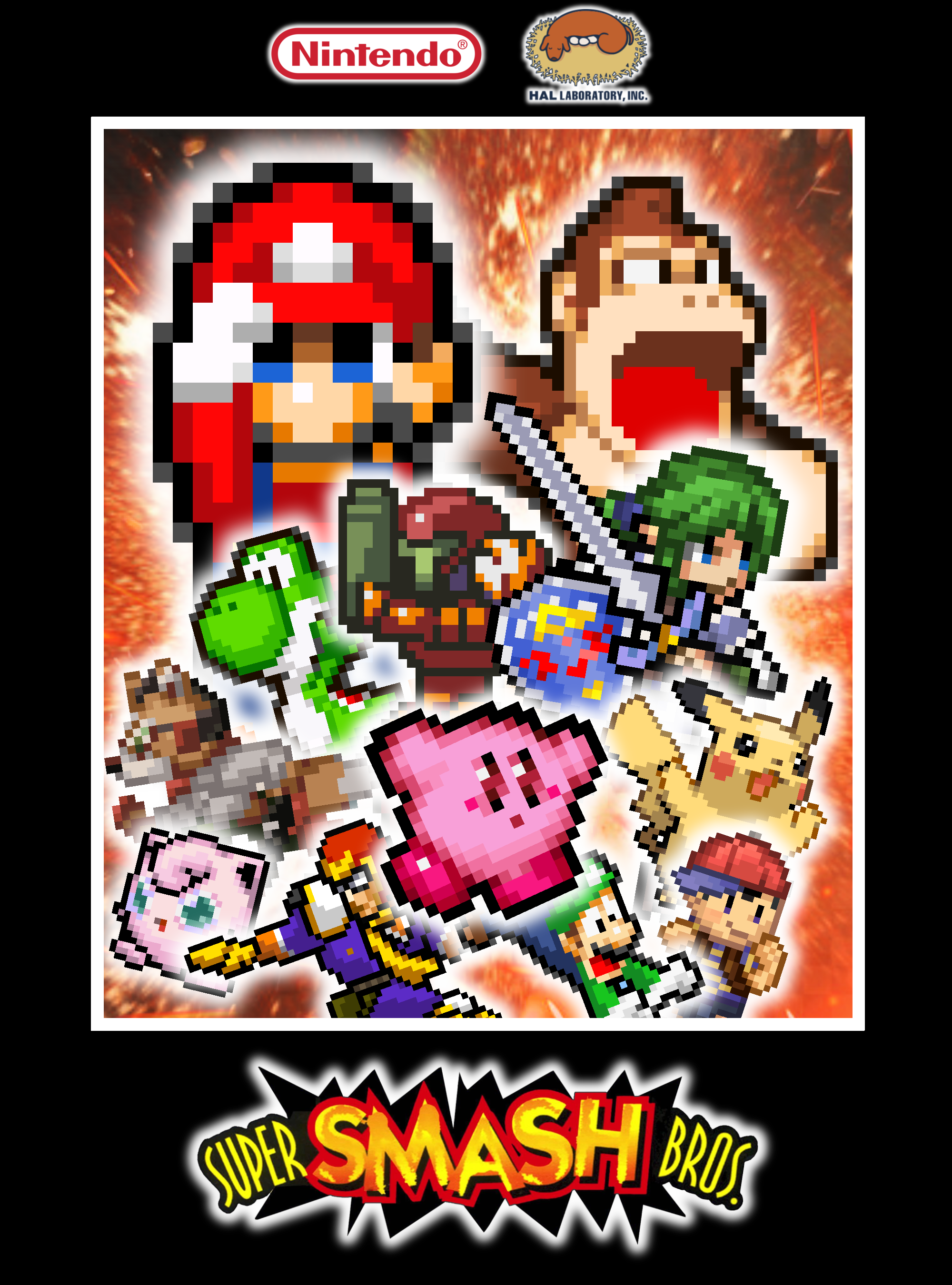 Super Smash Bros Ultimate Poster Super Smash Bros. Ultimate - Original 12 Poster by MattPlaysVG on