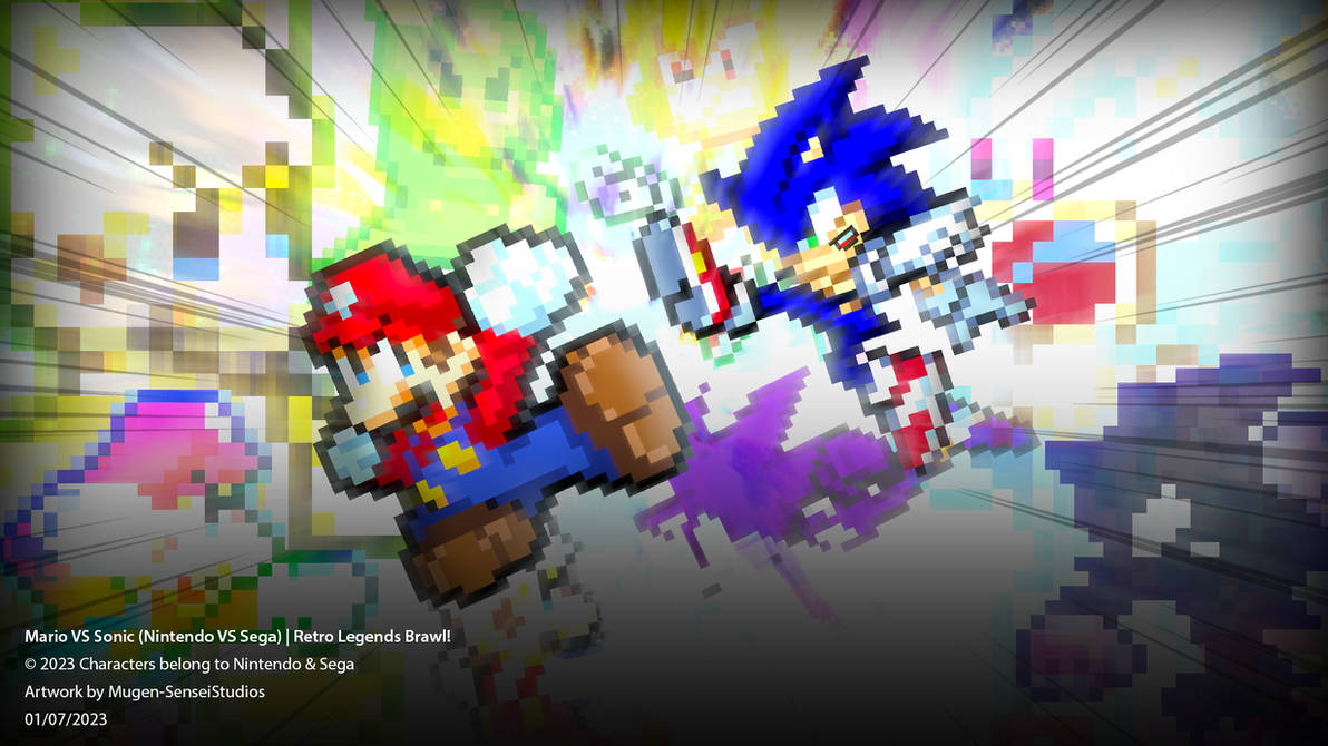 Mario VS Sonic | Retro Legends Brawl! (2023)