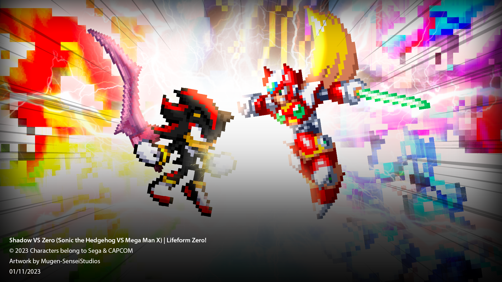 Shadow VS Zero Lifeform Zero! by MugenSenseiStudios on DeviantArt