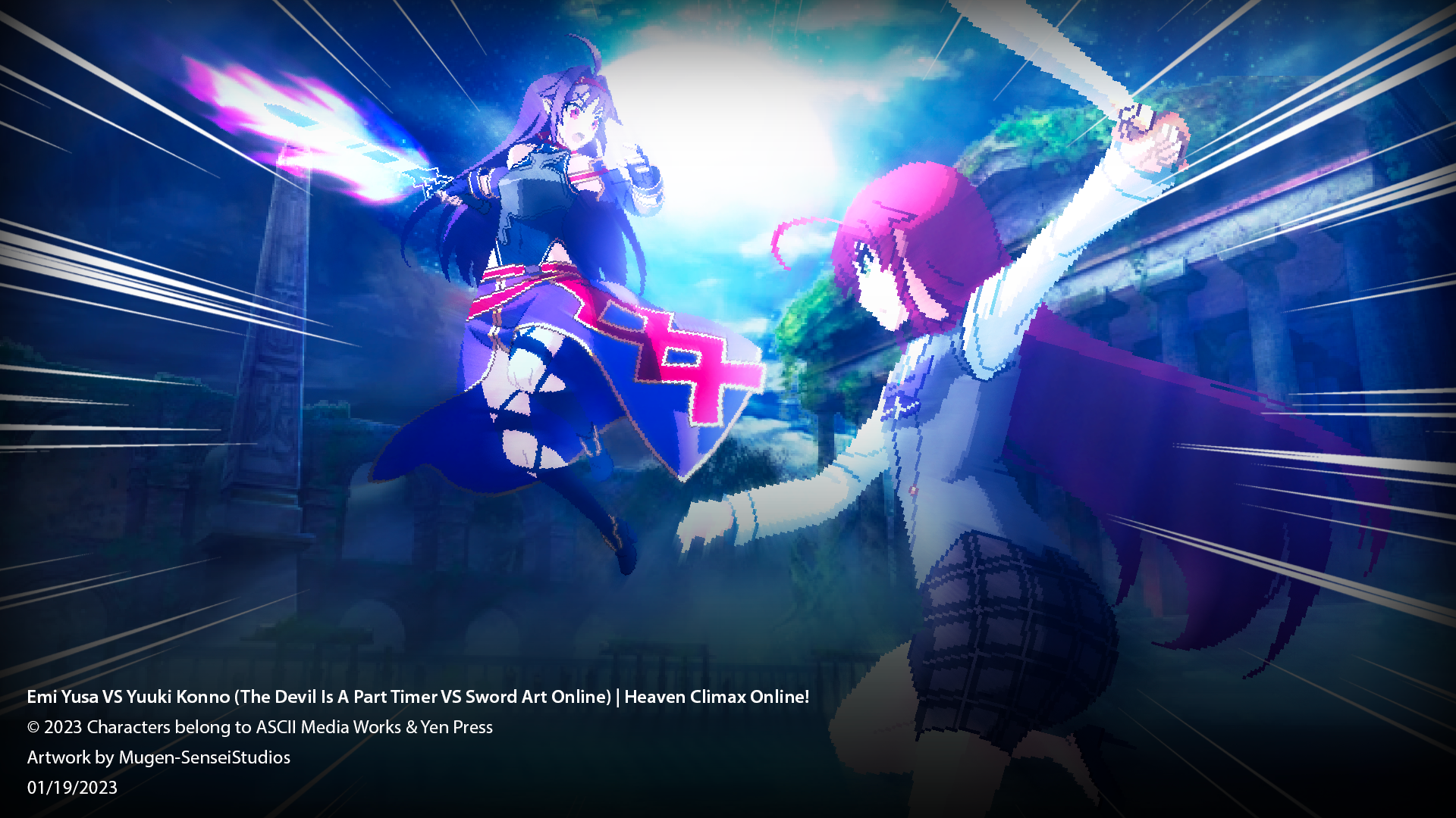 Emi Yusa VS Yuuki Konno  Heaven Climax Online! by Mugen-SenseiStudios on  DeviantArt