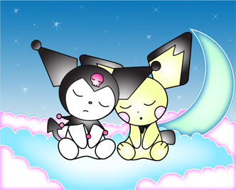 Kuromi and Pichu