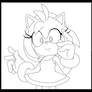 Amy frontview lineart