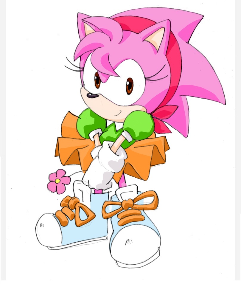 Classic Amy Rose Deviantart