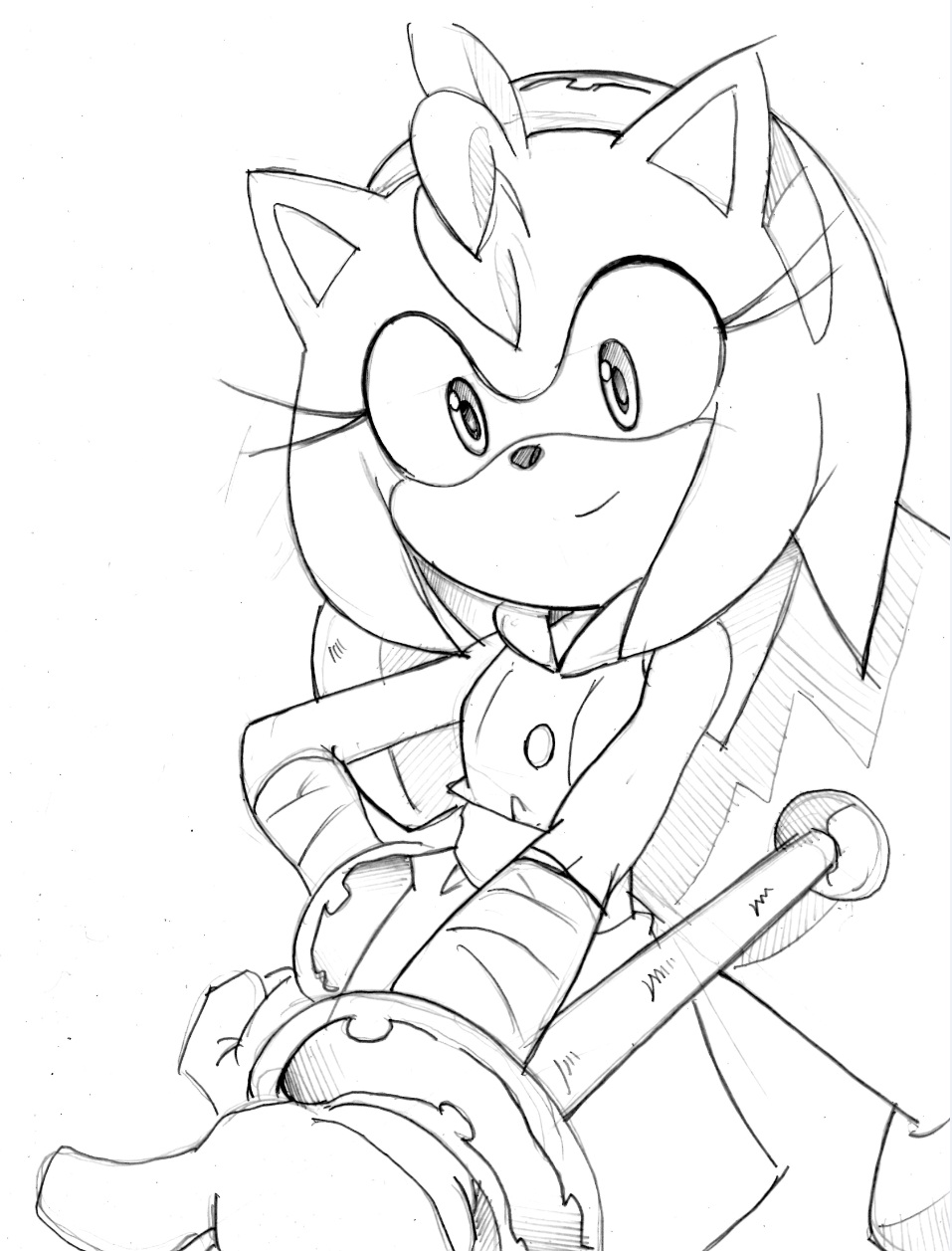 Sonic Boom Amy sketch by SMSSkullLeader on DeviantArt