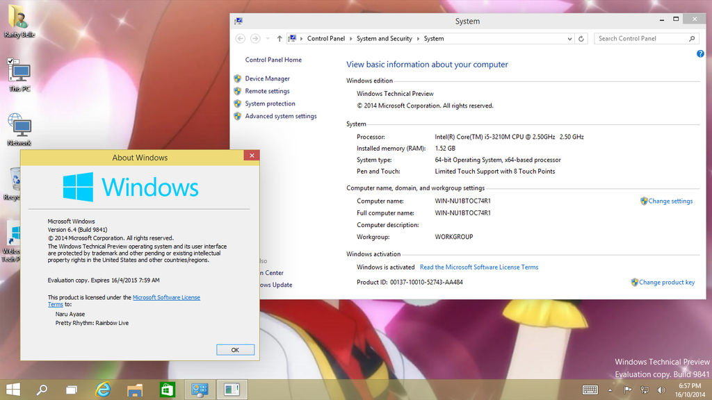 Windows 10 Technical Preview (Build 9841) by Narukiko on DeviantArt