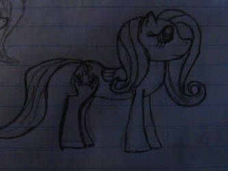 Fluttershy sketch/First Attempt