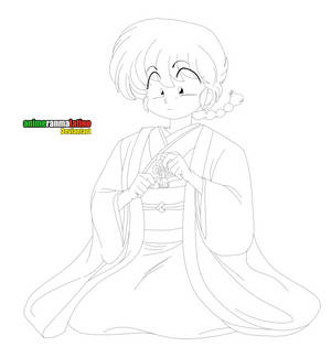 Ranma chan novia Lineart