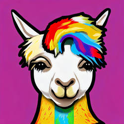 Llama Pop Art
