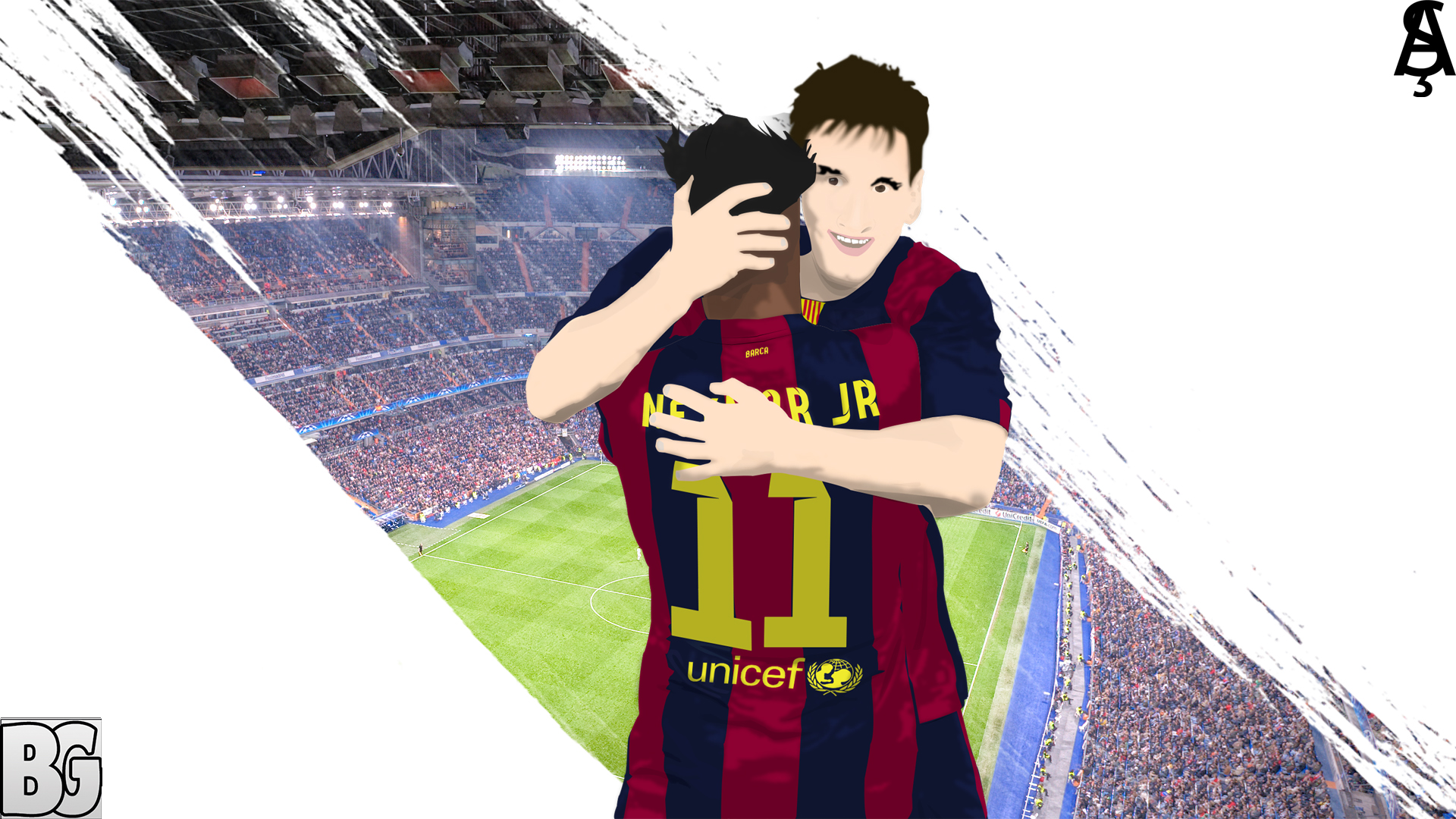 Neymar,Messi ft BattleGraphic [desktop version]