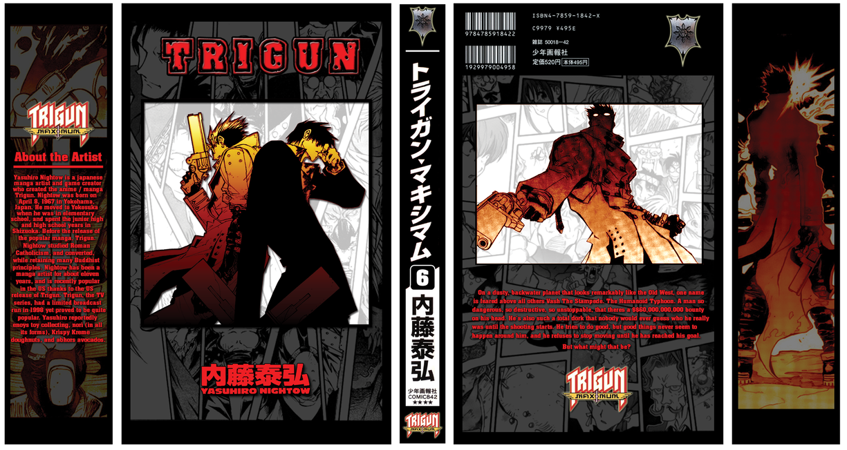 Trigun Manga Cover by Hum4n01dTyph00n on DeviantArt