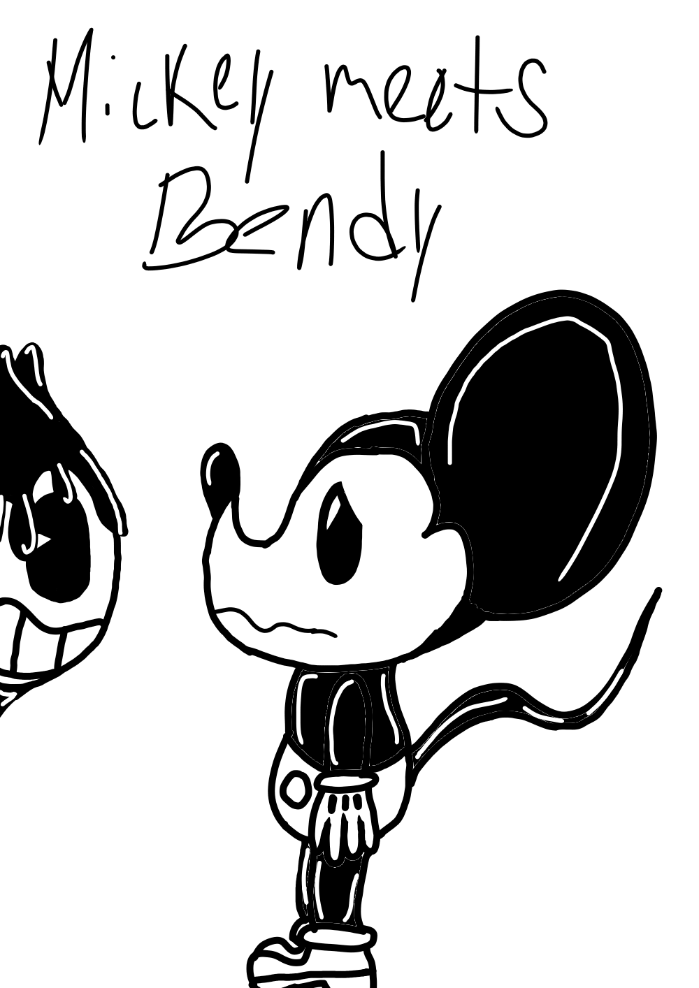 Bendy meets mickey