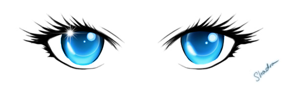 Blue Anime Eyes