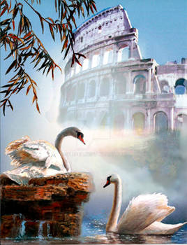 Swan pair and the Acropolis