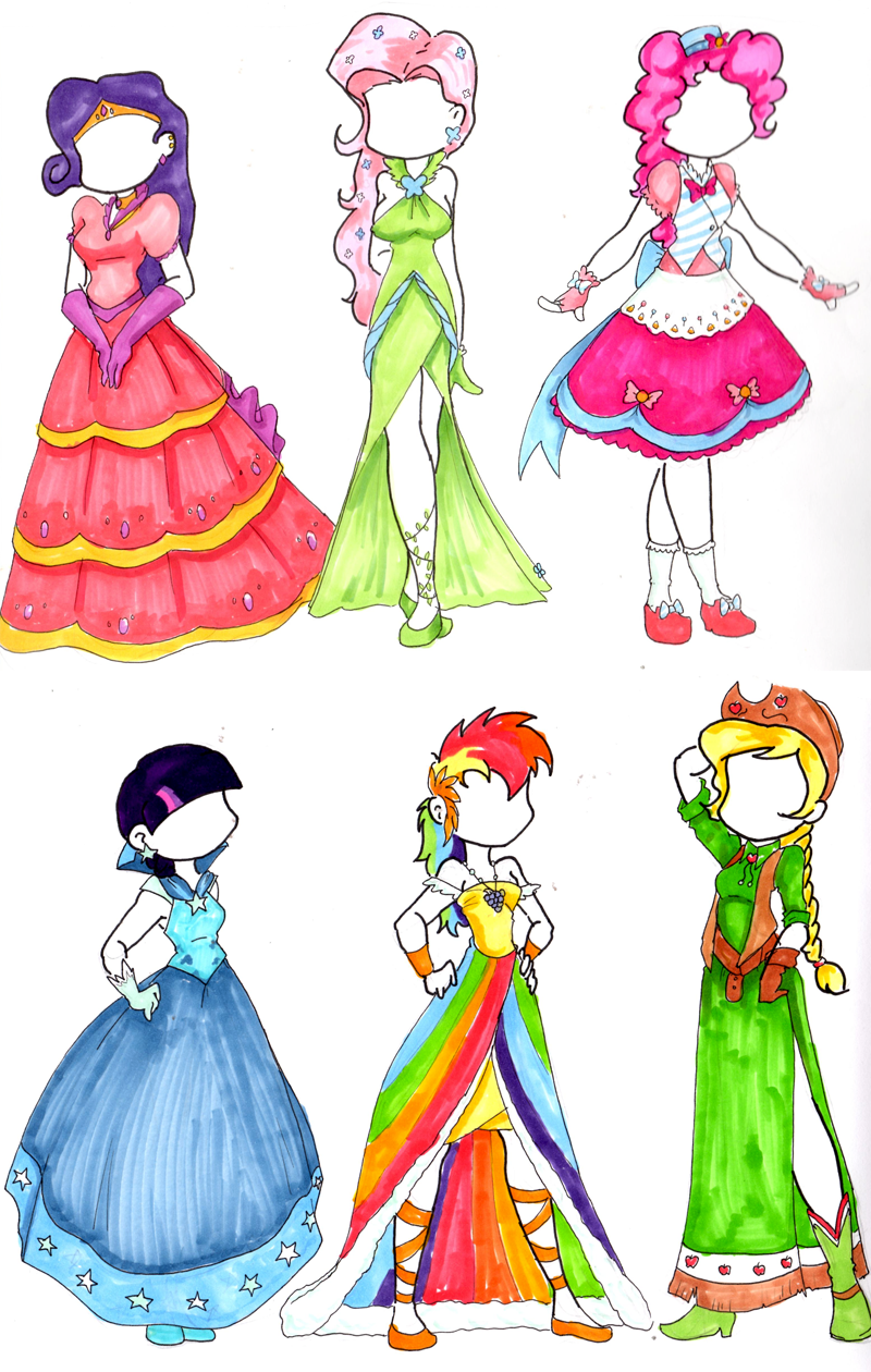 Pony Gala Dresses Gijinka