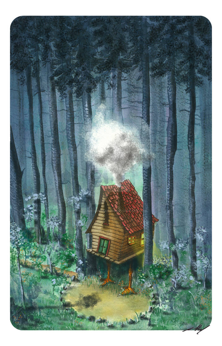 The house of Baba Jaga by MadameKunterbunt on DeviantArt