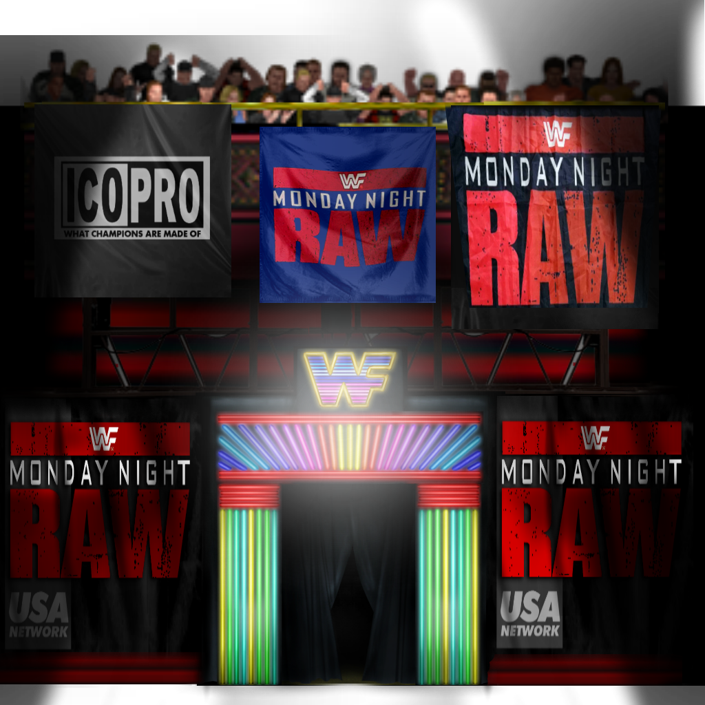 Wwf Dc WWF RAW 1994 Stage Design by CarWashDumpsterBoy on DeviantArt