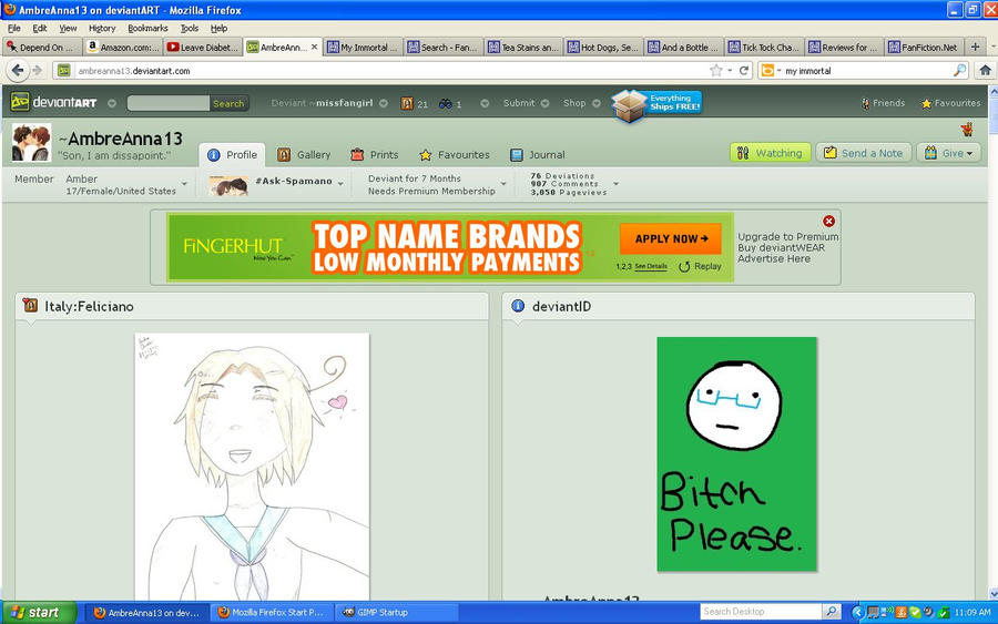 Ambreanna's 3,050 by missfangirl on DeviantArt