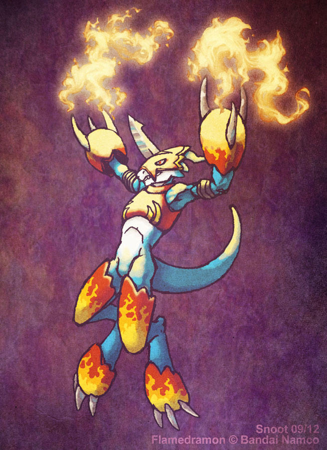 Flamedron Flamedramon by snoot on DeviantArt