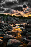 Great Falls Sunset 1 by CharlesWb