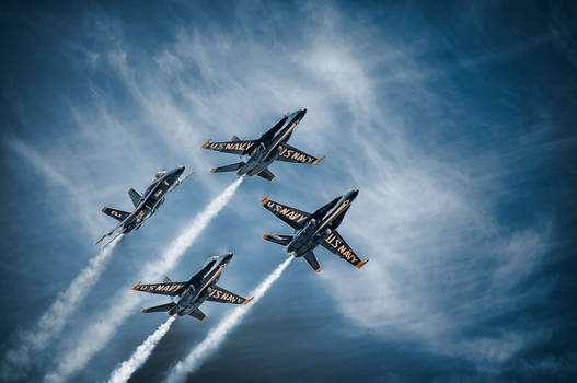 Blue Angels Star Burst