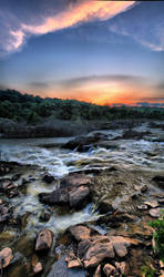 Great Falls Sunset Panorama 2