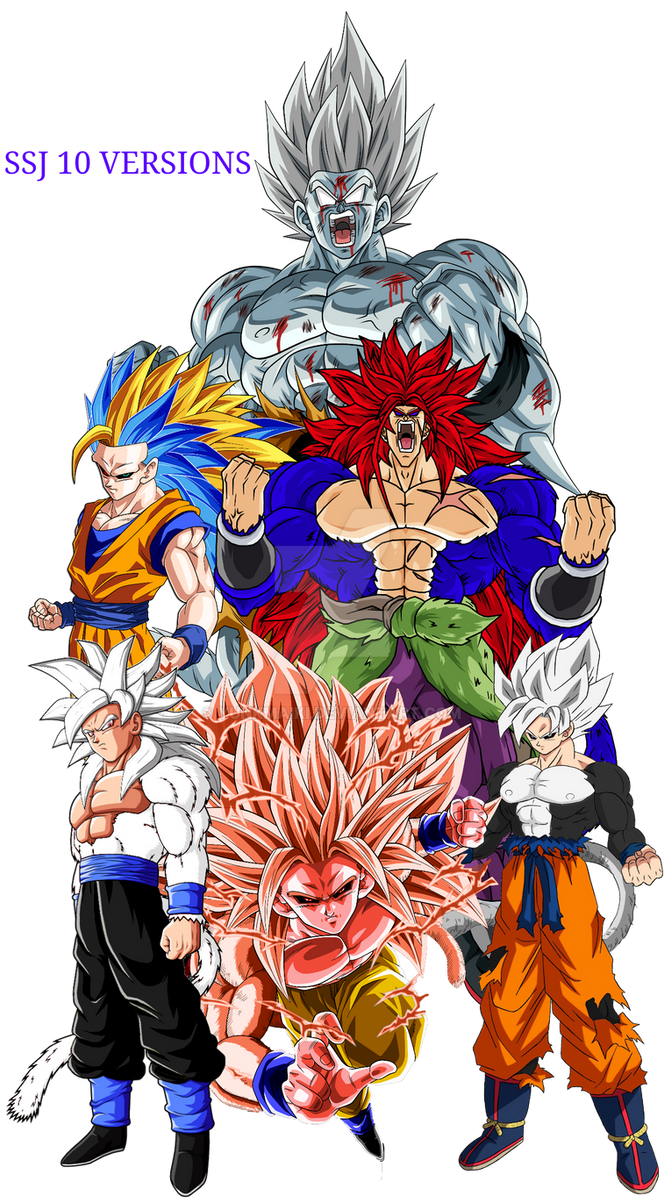 Ssj Types SSJ 10 VERSIONS by yunkmaiki on DeviantArt