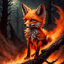 Fire Inspired Fox Pup