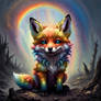 Rainbow Halo Inspired Fox Pup