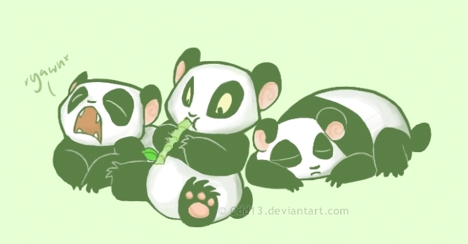 3 pandas by LaughingSkeleton on DeviantArt