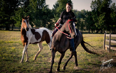 Jenni and Coal trot