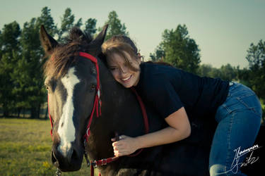 Jenni and Coal closeup