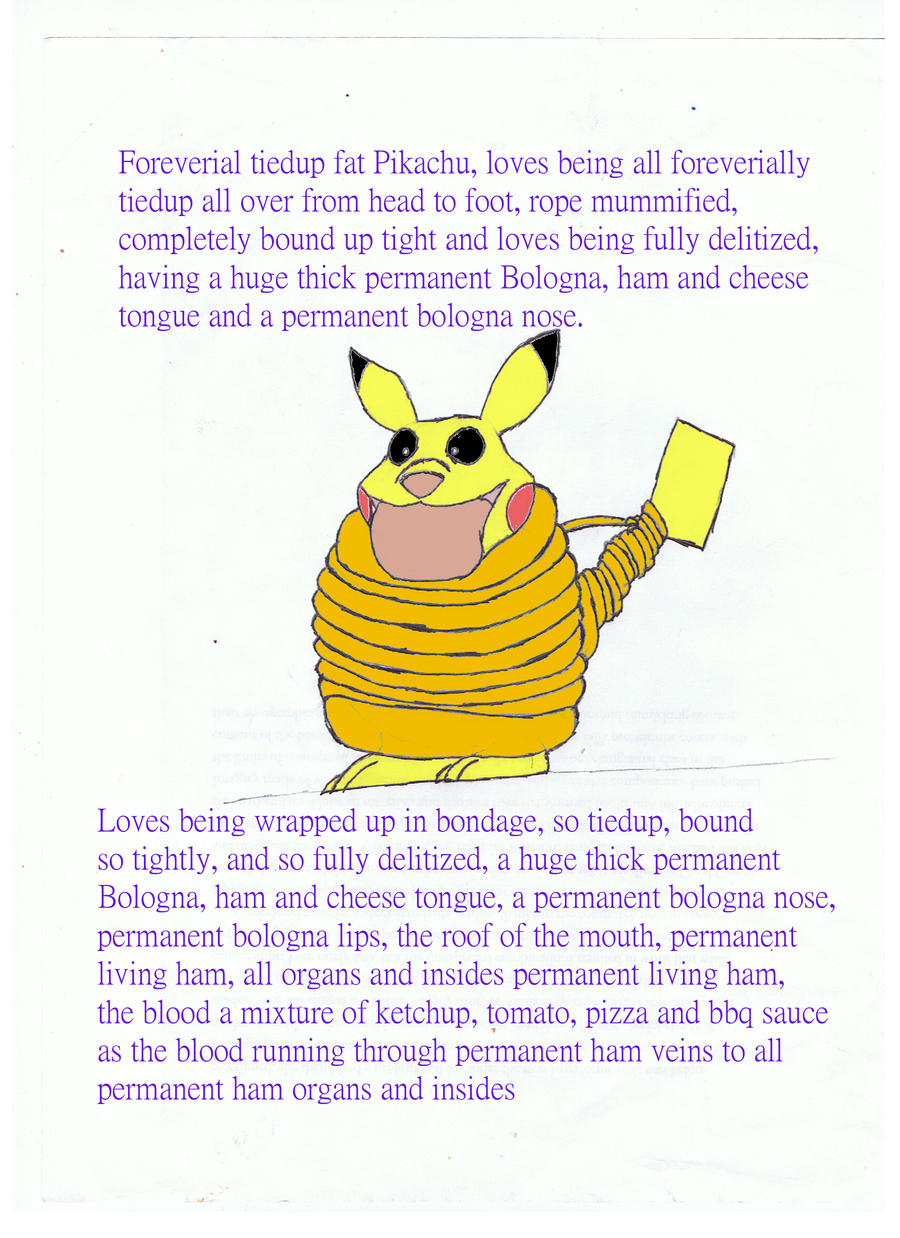Pikachu Tiedup Roped up by Rafe15 on DeviantArt
