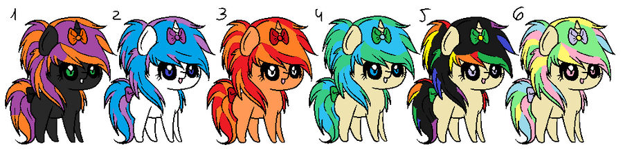 Ribbon Pony Set 2 [CLOSED]