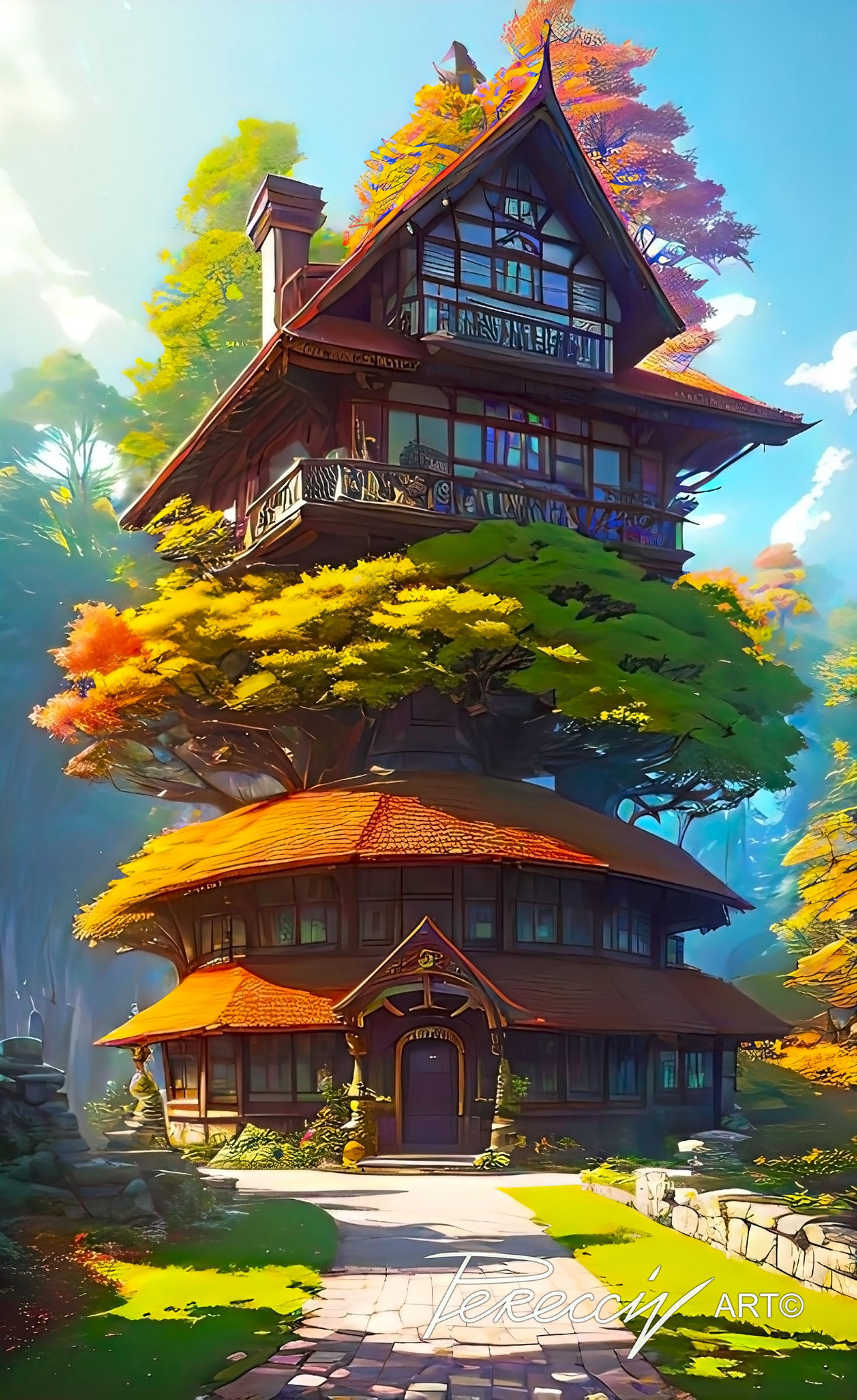 Magic house in fairyland - 202307225. by Perecciv on DeviantArt