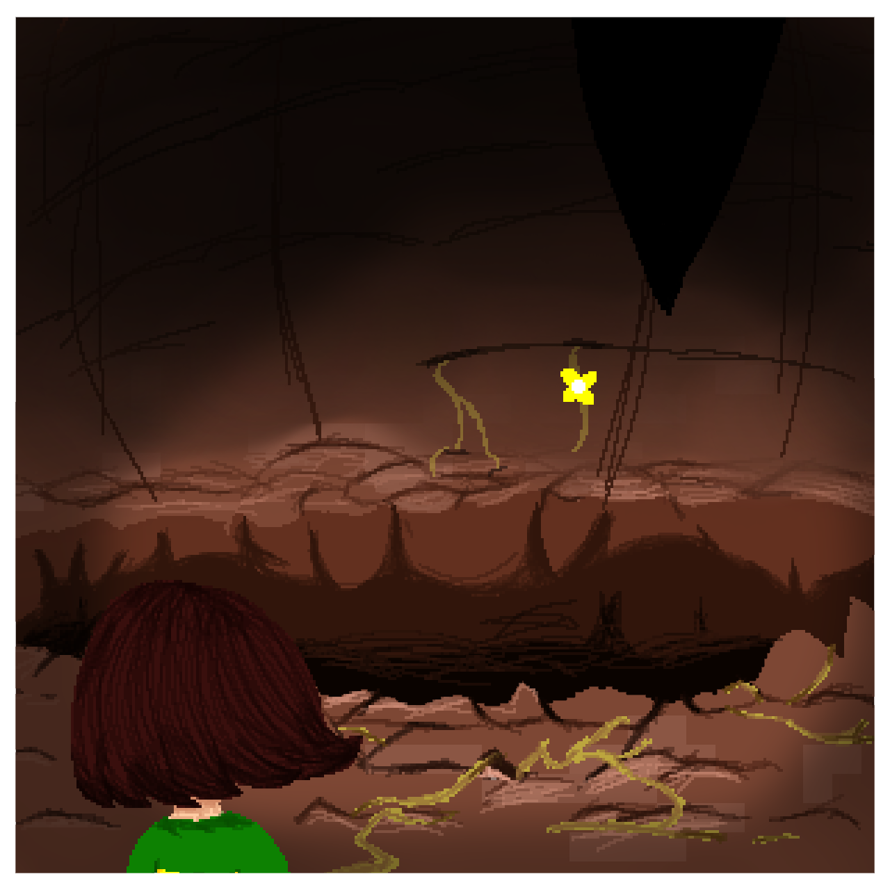 I Colored A Scene From The Opening Of Undertale By KuraiNYoru On DeviantArt i-colored-a-scene-from-the-opening-of-undertale-by-kurainyoru-on-deviantart