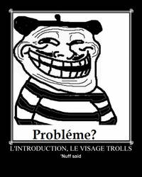 face a Troll demotivational