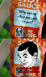 Taco Bell Hot Sauce Message...