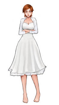 institutionalized 1940 Allissa wedding dress